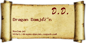 Dragan Damján névjegykártya